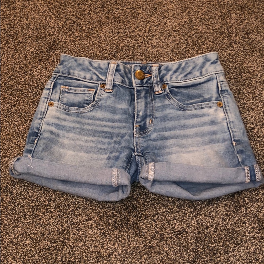 American Eagle Midi Jean Shorts